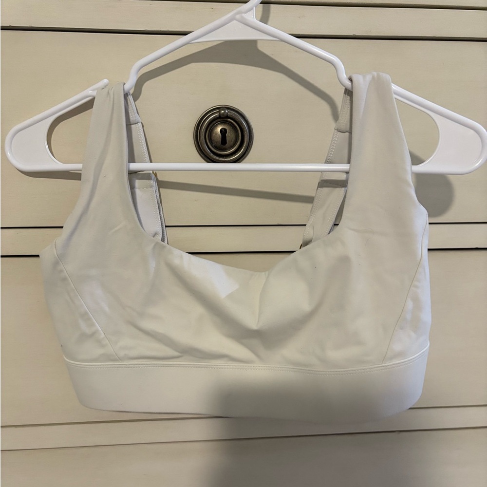 Monday Swimwear White Sports Bra